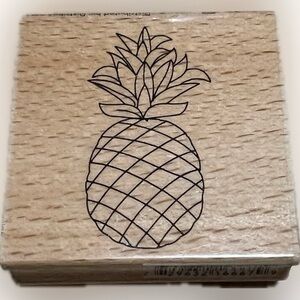 🍄New Pineapple Rubber Wood Stamp Art Scrapbooking Crafting Stationery